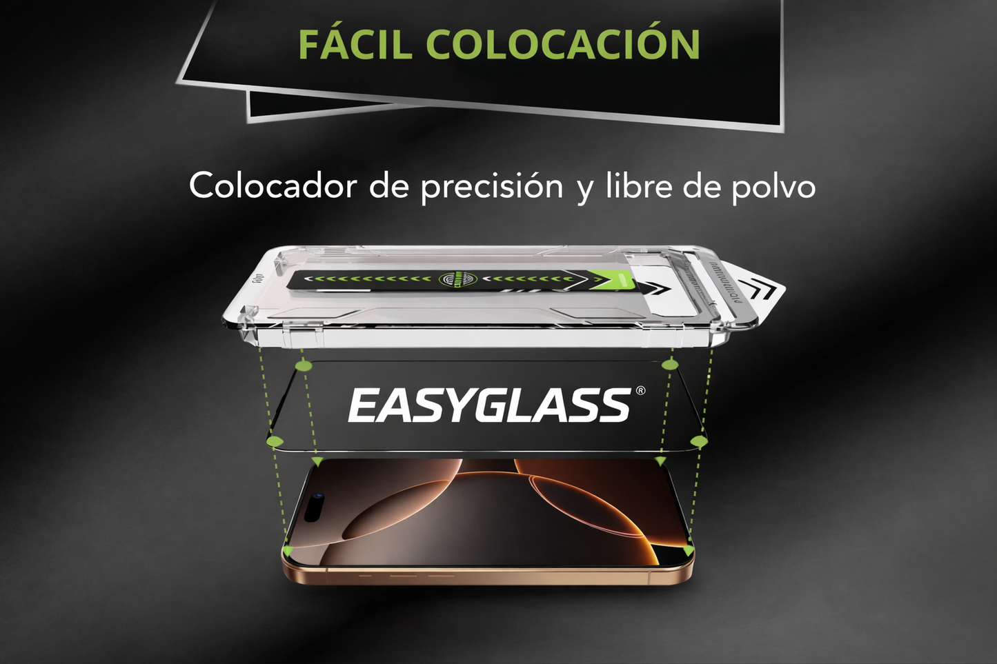 Vidrio Templado con Kit de instalación para tu modelo